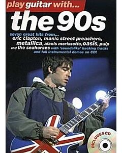 PLAY GUITAR WITH THE 90S TAB BK/CD