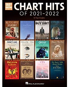 Chart Hits of 2021 to 2022 Easy Guitar Notes & Tab