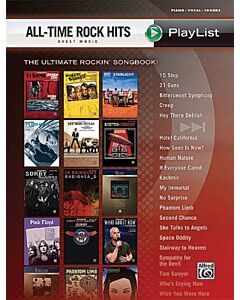 ALL TIME ROCK HITS SHEET MUSIC PLAYLIST PVG
