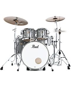 Pearl Masters Maple Gum 22" 4-Piece Shell Pack (22B/10T/12T/16F) w/R2 Pipe in Putty Grey