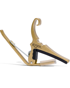 Kyser Quick Change Acoustic Guitar Capo in Gold