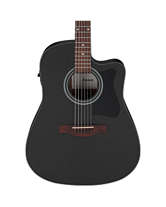 Ibanez V44CE Electric Acoustic Guitar in Weathered Black Open Pore