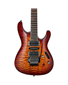 Ibanez S670QM Electric Guitar in Dragon Eye Burst