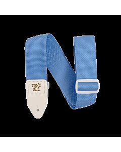 Ernie Ball Polypro Guitar Or Bass Strap in Soft Blue & White
