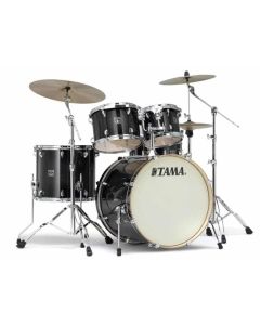 TAMA Superstar Classic 5 Piece Shell Pack in Transparent Black Burst and SM5W Hardware Pack