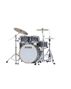 The TAMA Starclassic Walnut/Birch 5-piece Shell Pack with 22" Bass Drum in - Charcoal Onyx (CCO) - No Hardware Included
