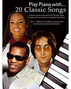 PLAY PIANO WITH 20 CLASSIC SONGS PVG BK/3CDS
