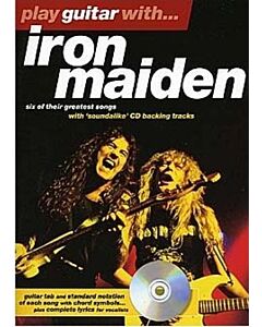 PLAY GUITAR WITH IRON MAIDEN BK/CD
