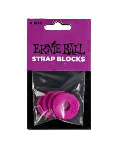 Ernie Ball Strap Blocks 4pk - Purple