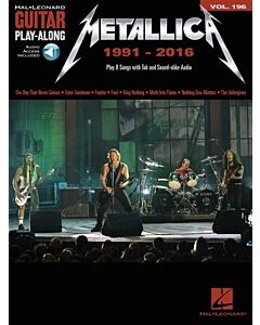 Metallica 1991-2016 Guitar Playalong Volume 196 BK/OLA