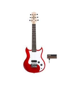 VOX SDC-1-RD Mini Guitar + AP2-AC Bundle - Red