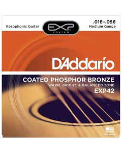 D'Addario EXP42 Coated Resophonic Guitar Strings, 16-56