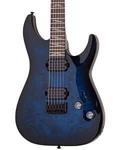 Schecter Omen Elite 6 in See Thru Blue Burst