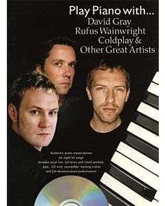 PLAY PIANO WITH GRAY COLDPLAY ETC PVG BK/CD