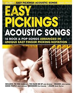 EASY PICKINGS ACOUSTIC SONGS EASY GUITAR TAB