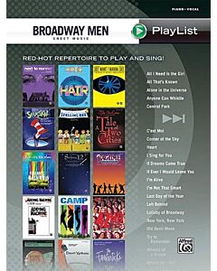 BROADWAY MEN SHEET MUSIC PLAYLIST PVG