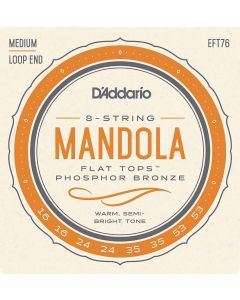 D'Addario EFT76 Flat Tops Mandola Strings, Medium, 16-53