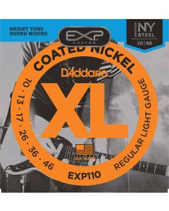 D'Addario EXP110 Coated Electric Guitar Strings, Light, 10-46