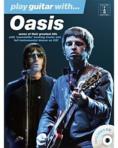PLAY GUITAR WITH OASIS TAB BK/CD