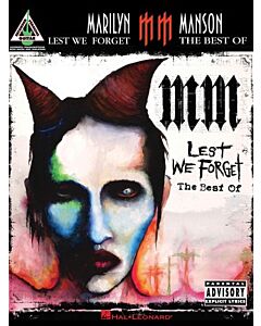 Marilyn Manson Lest We Forget The Best of Guitar Recorded Versions Tab