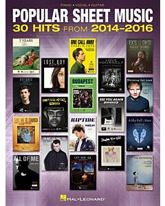 POPULAR SHEET MUSIC 30 HITS 2014-16 PVG