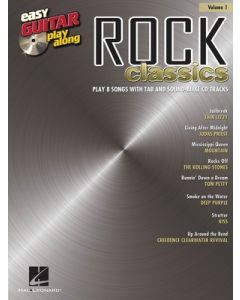 ROCK CLASSICS EASY GUITAR PLAY ALONG BK/CD V1