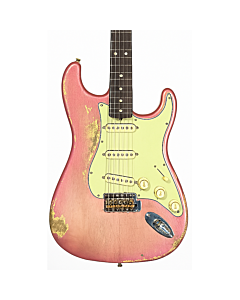Fender Custom Shop Masterbuilt Greg Fessler 1960 Stratocaster Relic Electric Guitar in Burgundy Mist Soft Burst
