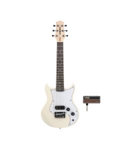 VOX SDC-1-WH Mini Guitar + AP2-AC Bundle - White
