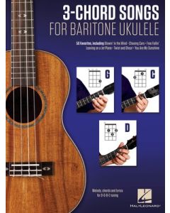 3 CHORD SONGS FOR BARITONE UKULELE (G-C-D)