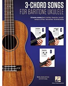 3 CHORD SONGS FOR BARITONE UKULELE (G-C-D)