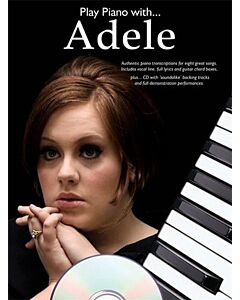 PLAY PIANO WITH ADELE BK/CD