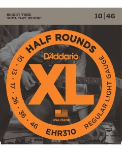 D'Addario EHR310 Half Round Electric Guitar Strings, Regular Light, 10-46