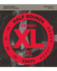 D'Addario ENR73 Half Round Bass Guitar Strings, Heavy, 55-110, Long Scale