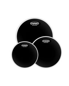 Evans Drumheads Chrome Pack in Black 10", 12" and 14"