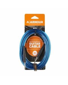 Armour GC20B 20 Foot Guitar Lead in Transparent Blue