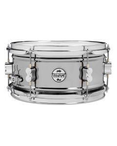 PDP Concept Series 6" x 12" Black Nickel Over Steel Shell Snare Drum