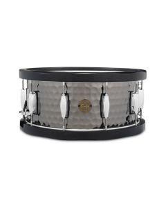 Gretsch Drums "Full Range" Series 6.5x14" Snare Drum - Hammered Black Steel/Wood Hoop