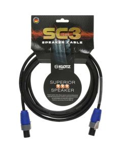 Klotz SC3 20m 2 x 2.5mm² Neutrik SpeakON Speaker Cable in Black