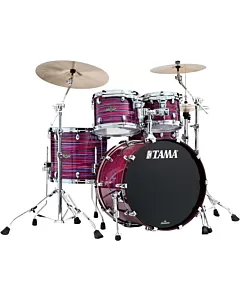 The TAMA Starclassic Walnut/Birch 4-piece Shell Pack with 22" Bass Drum in - Lacquer Phantasm Oyster (LPO) - No Hardware Included