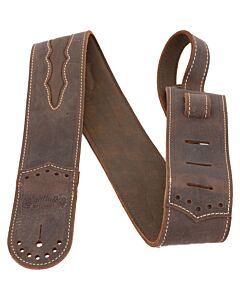 Martin Premium Wing Tip Leather Strap - Dark Brown