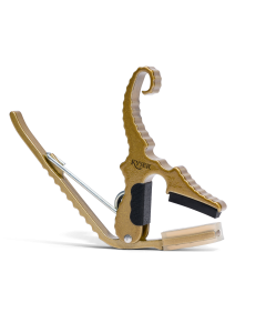Kyser Quick Change Short Cut 3 String Partial Guitar Capo in Gold