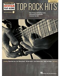 Top Rock Hits Deluxe Guitar Playalong Volume 1 BK/OLA