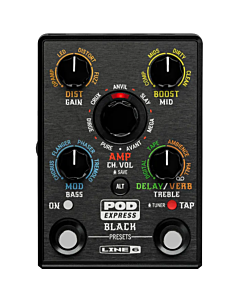 Line 6 POD Express Black Guitar Amp & Effects Processor Pedal