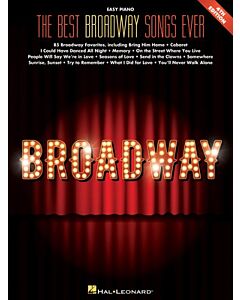 THE BEST BROADWAY SONGS EVER EASY PIANO 4TH EDITION