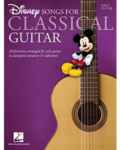 Disney Songs for Classical Guitar Standard Notation & Tab