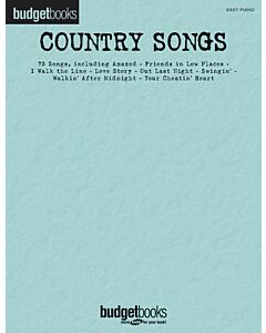 BUDGET BOOKS COUNTRY SONGS EASY PIANO