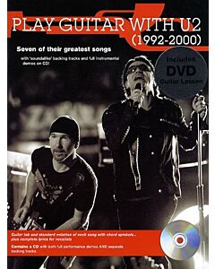PLAY GUITAR WITH U2 (1992-2000) BK/CD/DVD