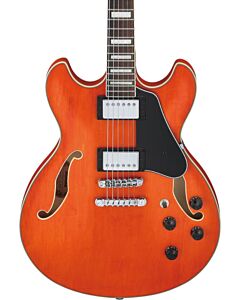 Ibanez Artcore AS73T Semi Hollow Electric Guitar in Transparent Tangerine Flat