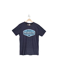 Martin Retro Graphic Tee Small in Navy Blue