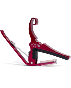 Kyser Quick Change Acoustic Guitar Capo in Ruby Red